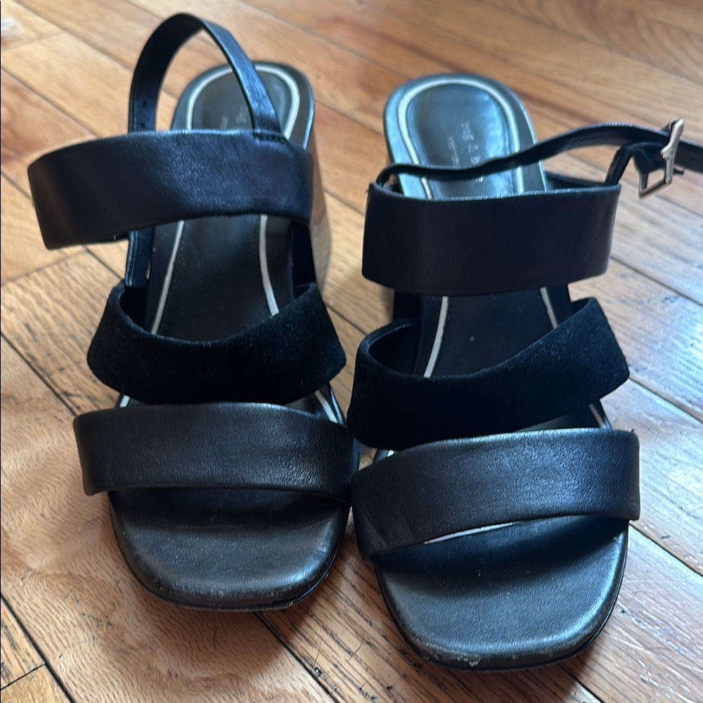 Rag n Bone Suede and Leather strappy heels